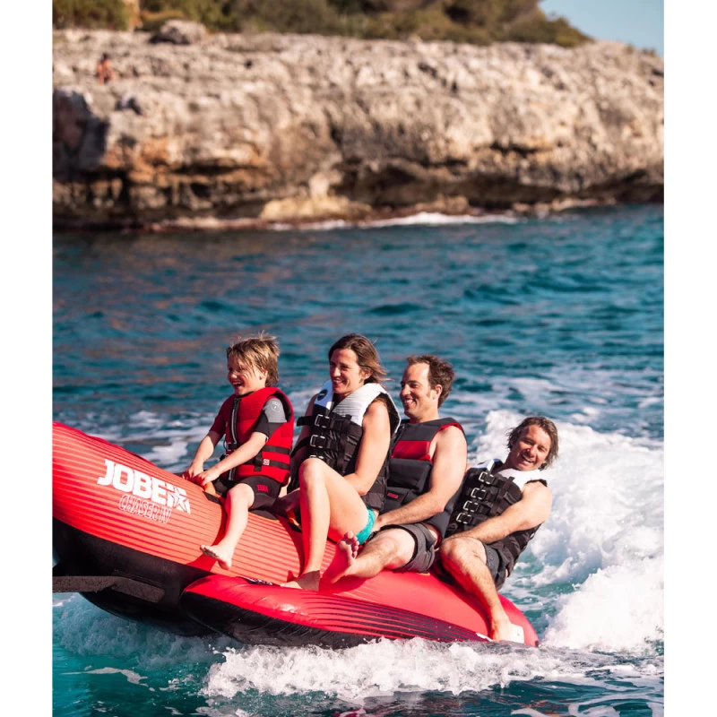 BOUEE TRACTEE BANANE ROUGE JOBE 4 PERSONNES – Image 4