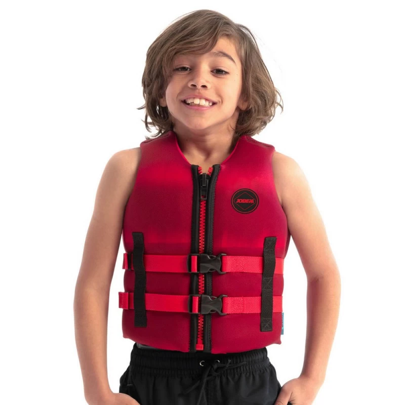 GILET DE FLOTTAISON JOBE NEOPRENE VEST ENFANT ROUGE – Image 2