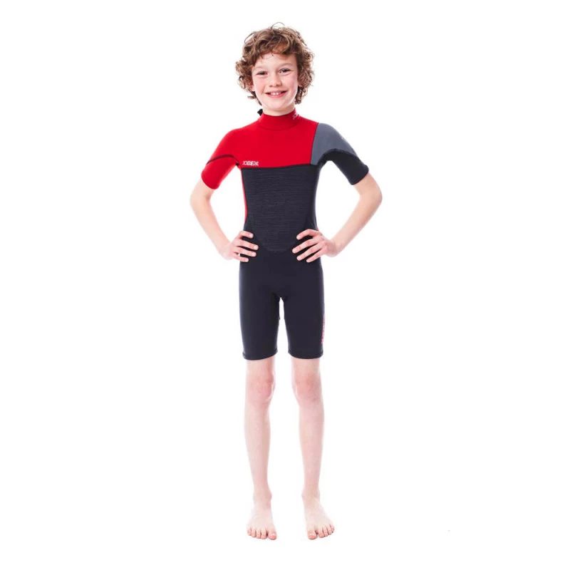 SHORTY JOBE BOSTON 2MM ENFANT BACKZIP ROUGE M – Image 5